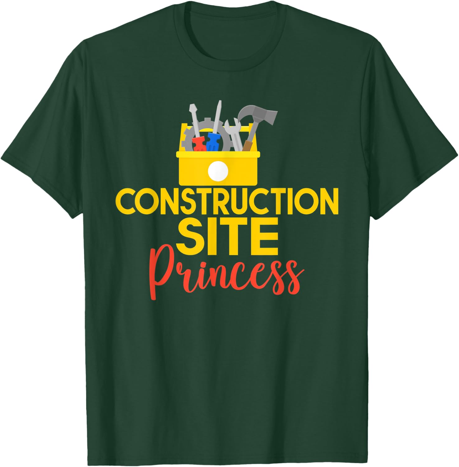 Construction Worker Construction Site Princess T-Shirt - T-Shirt | Forest