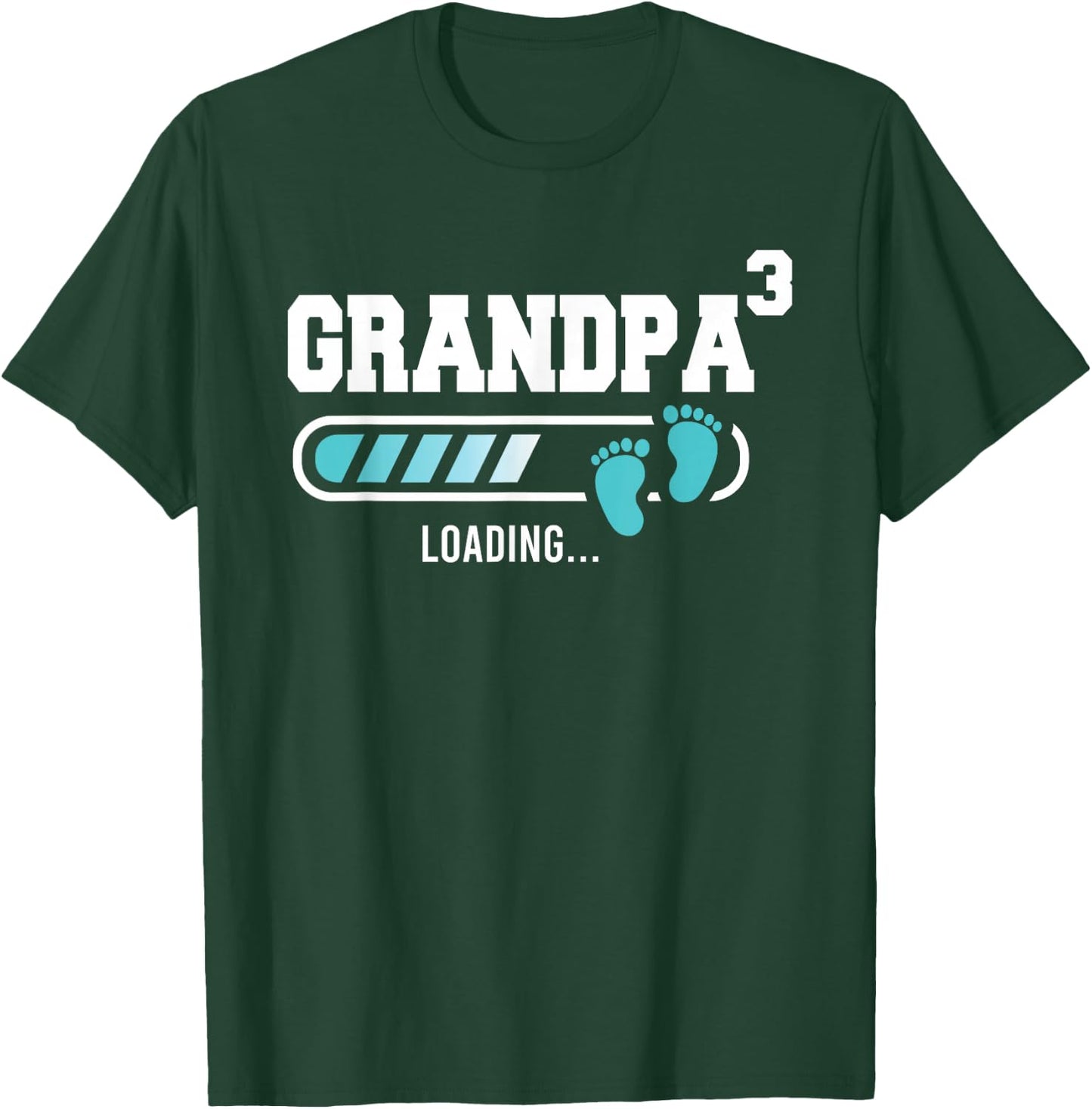 Grandpa 3 Third Time Grandpa Funny Grandpa Of Three T-Shirt - T-Shirt | Forest