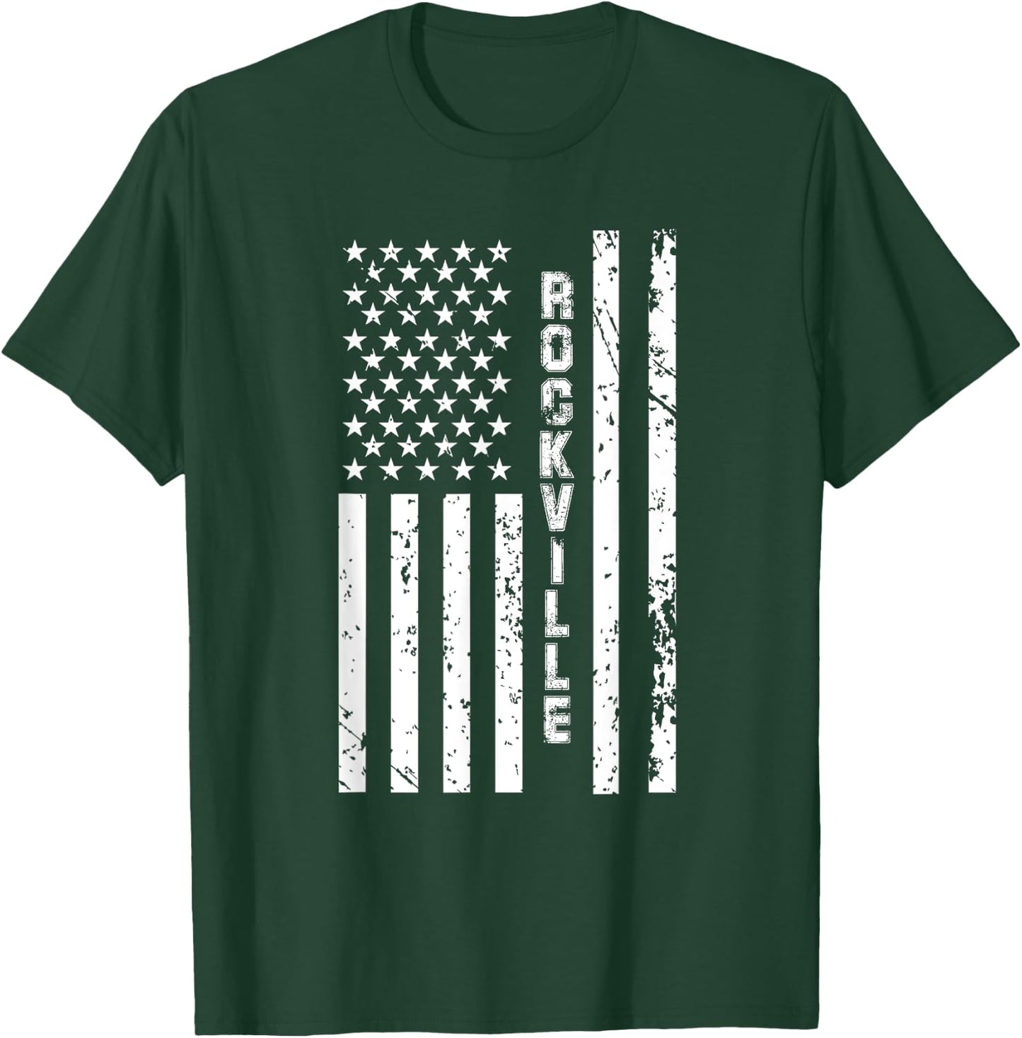 Rockville United States Patriotic American Flag Kids Men T-Shirt - T-Shirt | Forest