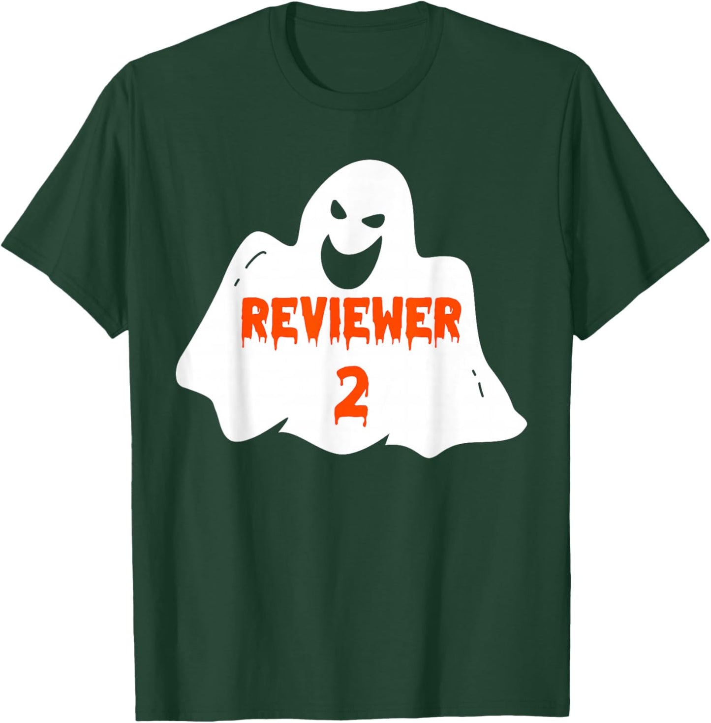 PhD Student Halloween Costume Reviewer 2 Dissertation Ghost T-Shirt - T-Shirt | Forest