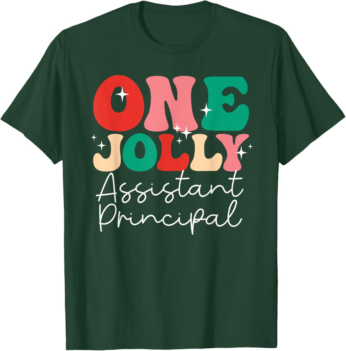 One Groovy School Family Group Holly Merry Shirts -Adults Women Kids Retro Christmas Black Small Short Sleeve T-Shirt - T-Shirt | Forest