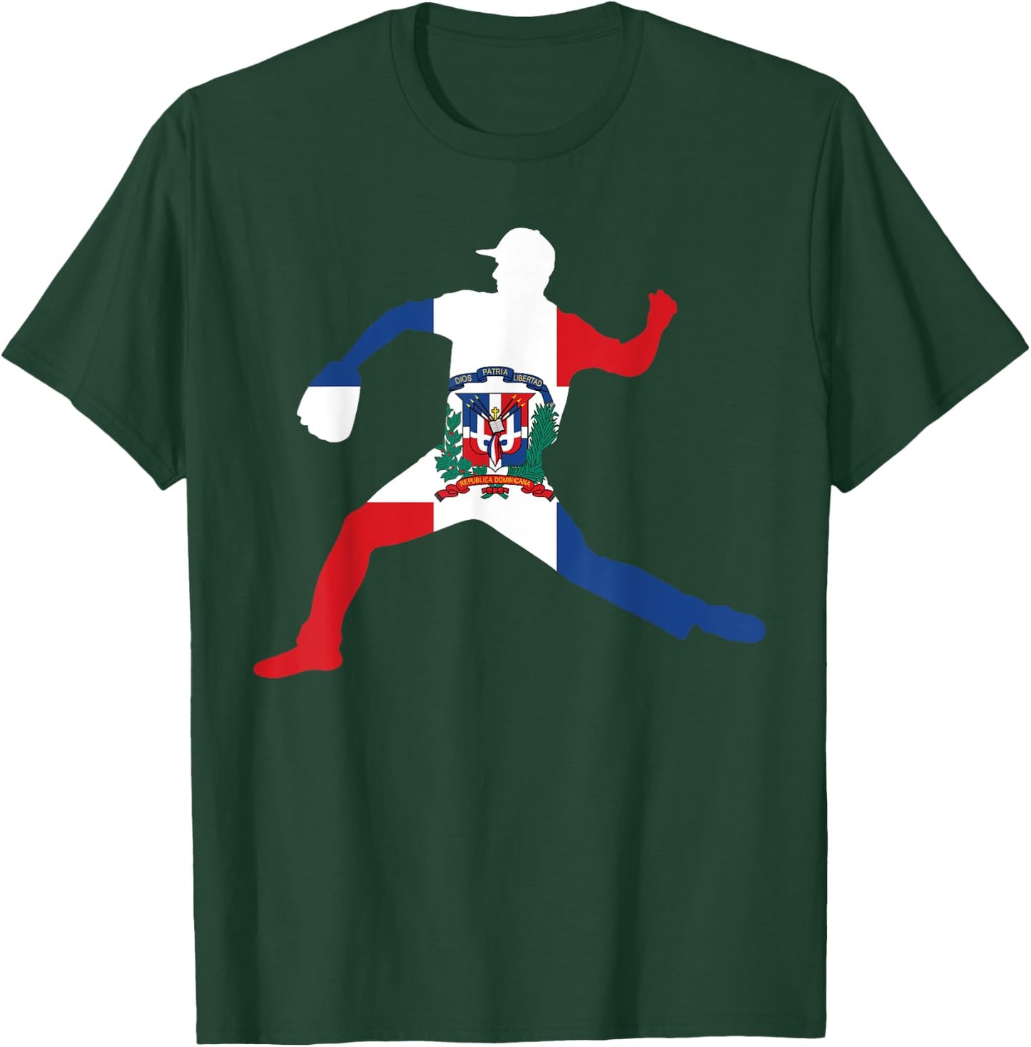 Dominican Flag - Dominican Republic Baseball T-Shirt - T-Shirt | Forest