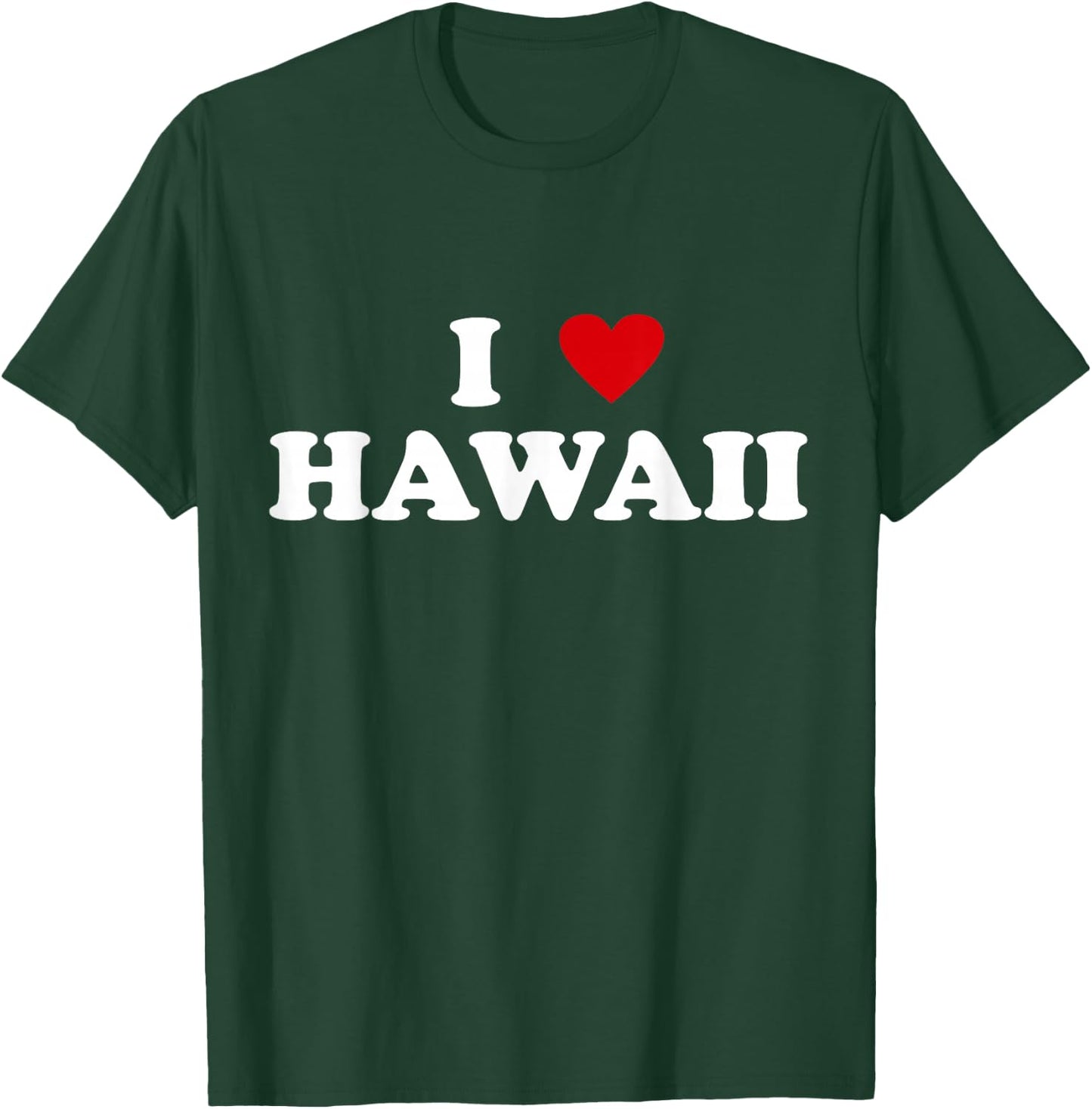 USA I Heart State - I Love Hawaii T-Shirt - T-Shirt | Forest