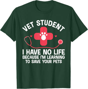 Cool Veterinarian Student Art Women Veterinary Vet T-Shirt - T-Shirt | Forest