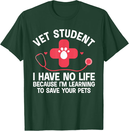 Cool Veterinarian Student Art Women Veterinary Vet T-Shirt - T-Shirt | Forest