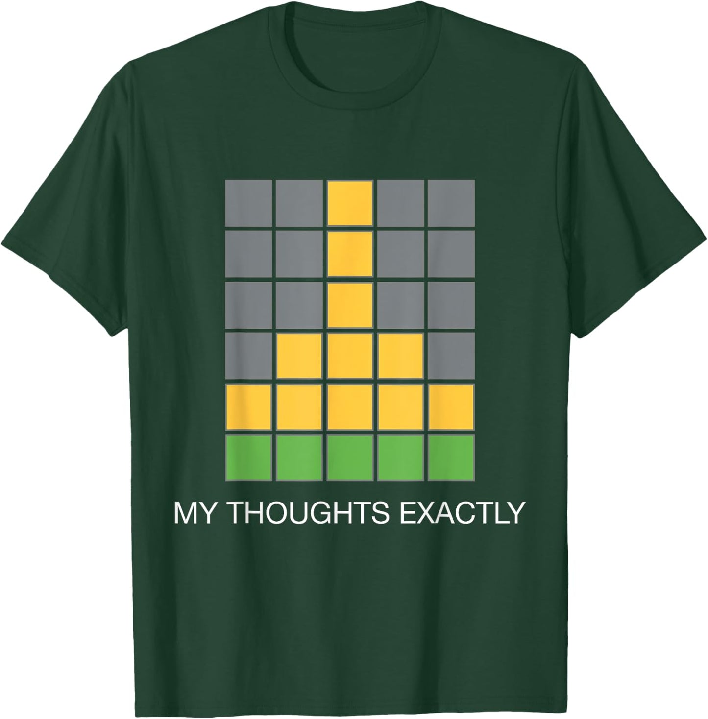 Funny Wordle Middle Finger, 6/6 Winner, online word game T-Shirt - T-Shirt | Forest