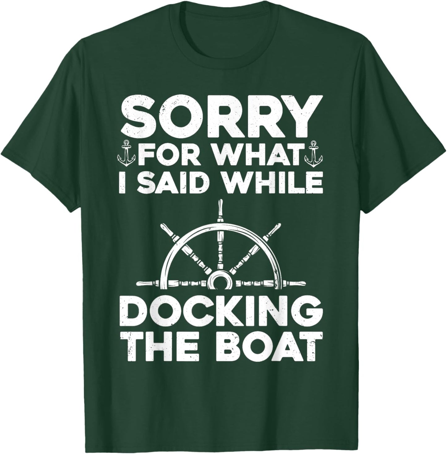 Funny Boating Women Docking The Boat Captain Boater T-Shirt - T-Shirt | Forest