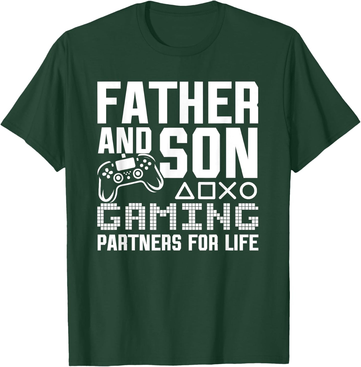 Father And Son Gaming Partners For Life Funny Gamer Matching T-Shirt - T-Shirt | Forest