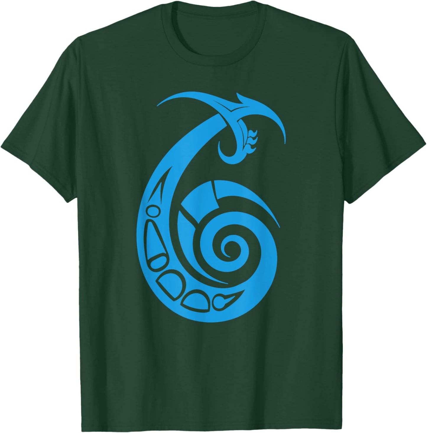 Tribal Fish Hook Shirt - Tribal Fishing - Makau Fish Hook T-Shirt - T-Shirt | Forest