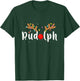 Rudolph Red Nose Funny Kids Reindeer Christmas Lights Pajama T-Shirt - T-Shirt | Forest