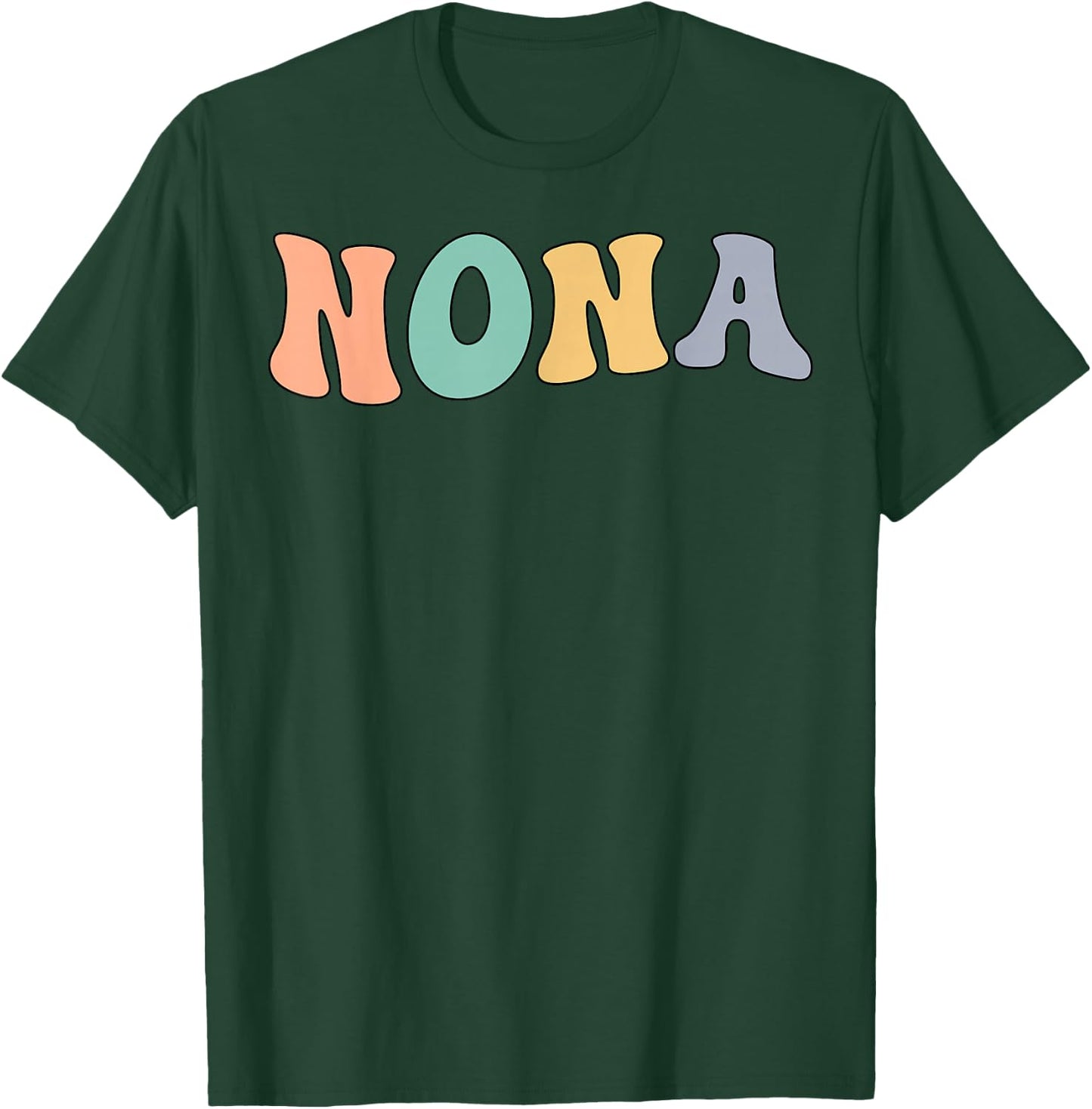 Groovy Nona Grandmother Nona Grandma T-Shirt - T-Shirt | Forest