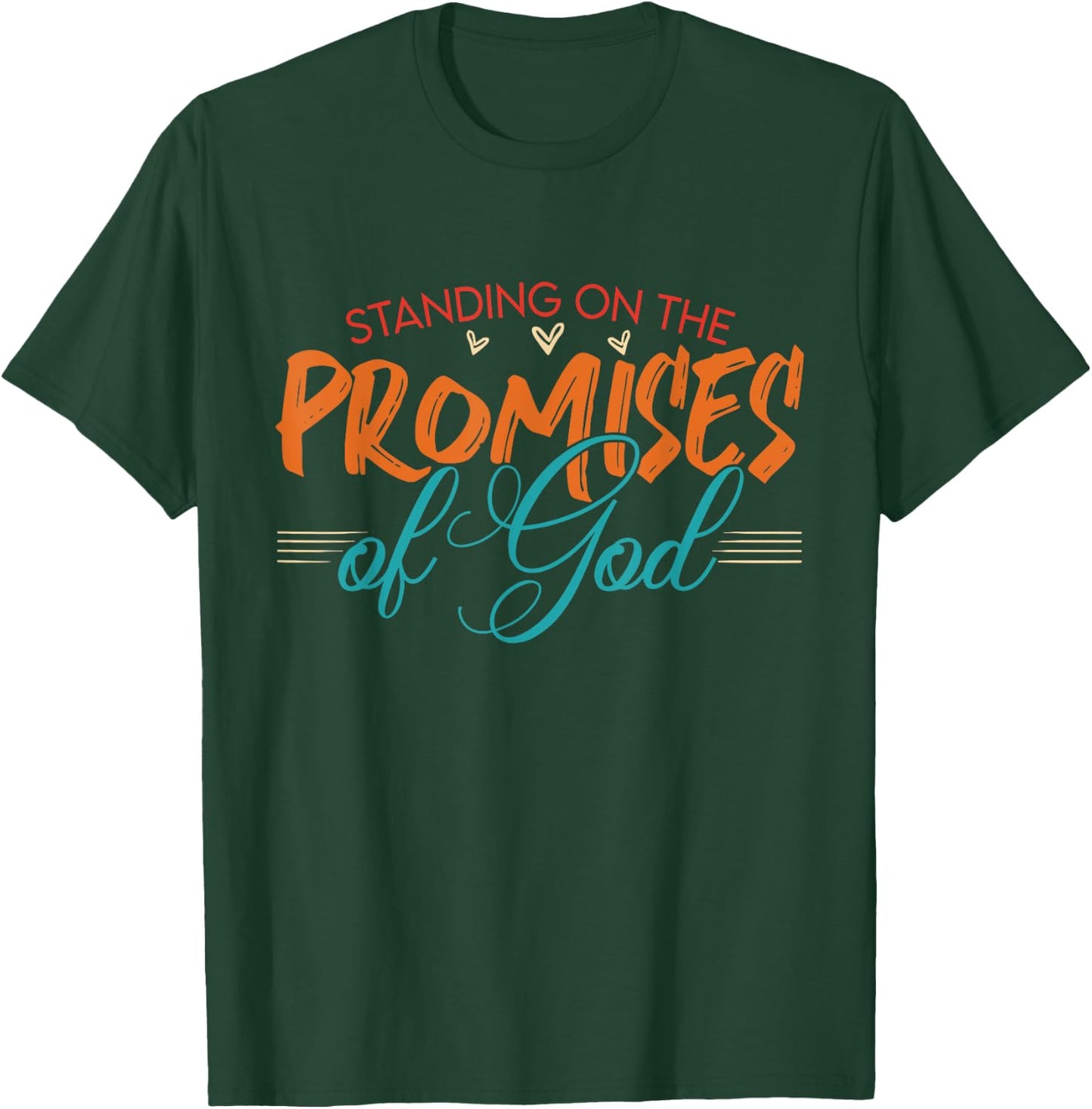 Standing On The Promises Of God Bible Faith Vintage T-Shirt - T-Shirt | Forest