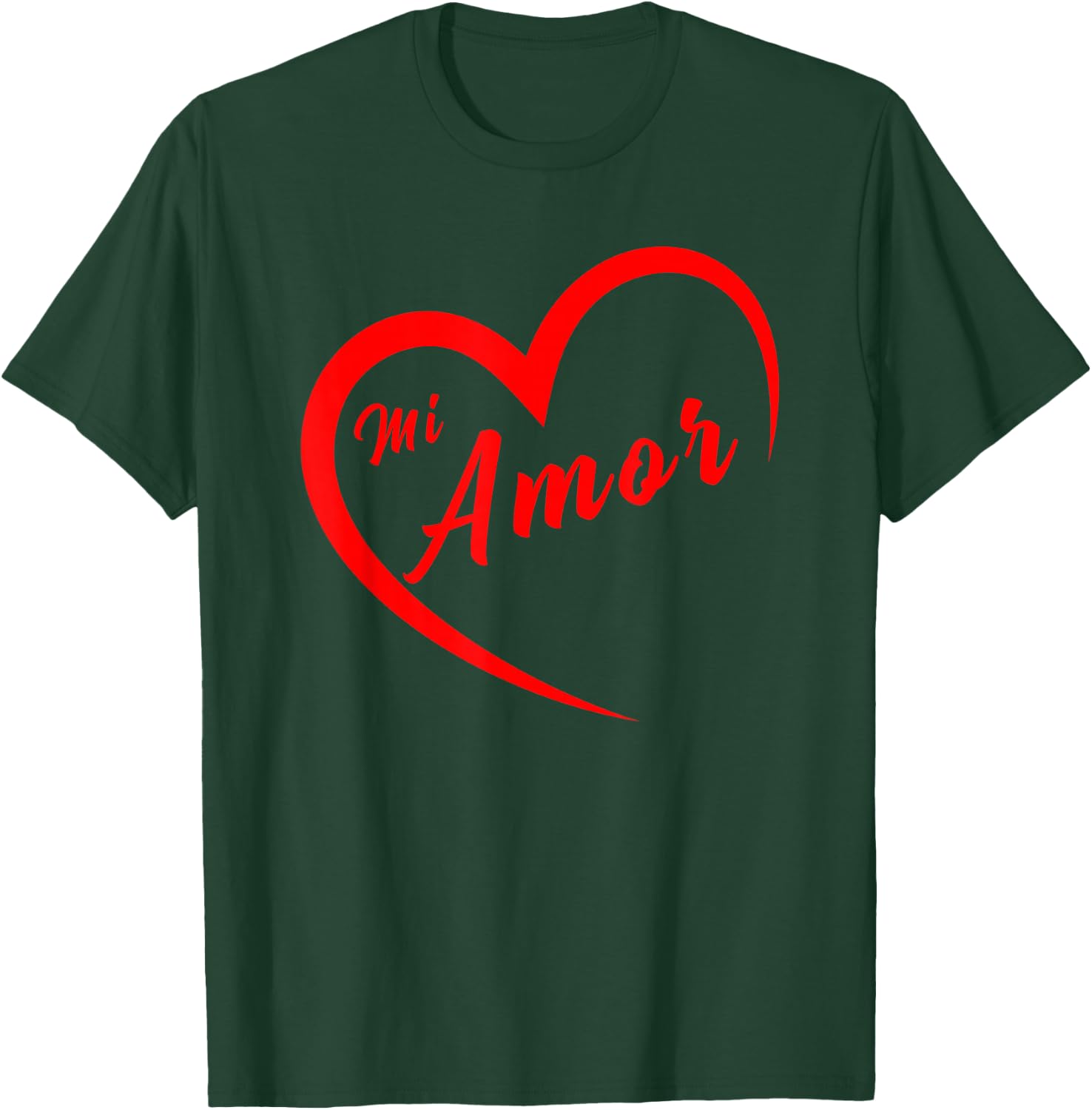Mi amor Valentines San Valentin Dia del Amor spanish heart T-Shirt - T-Shirt | Forest