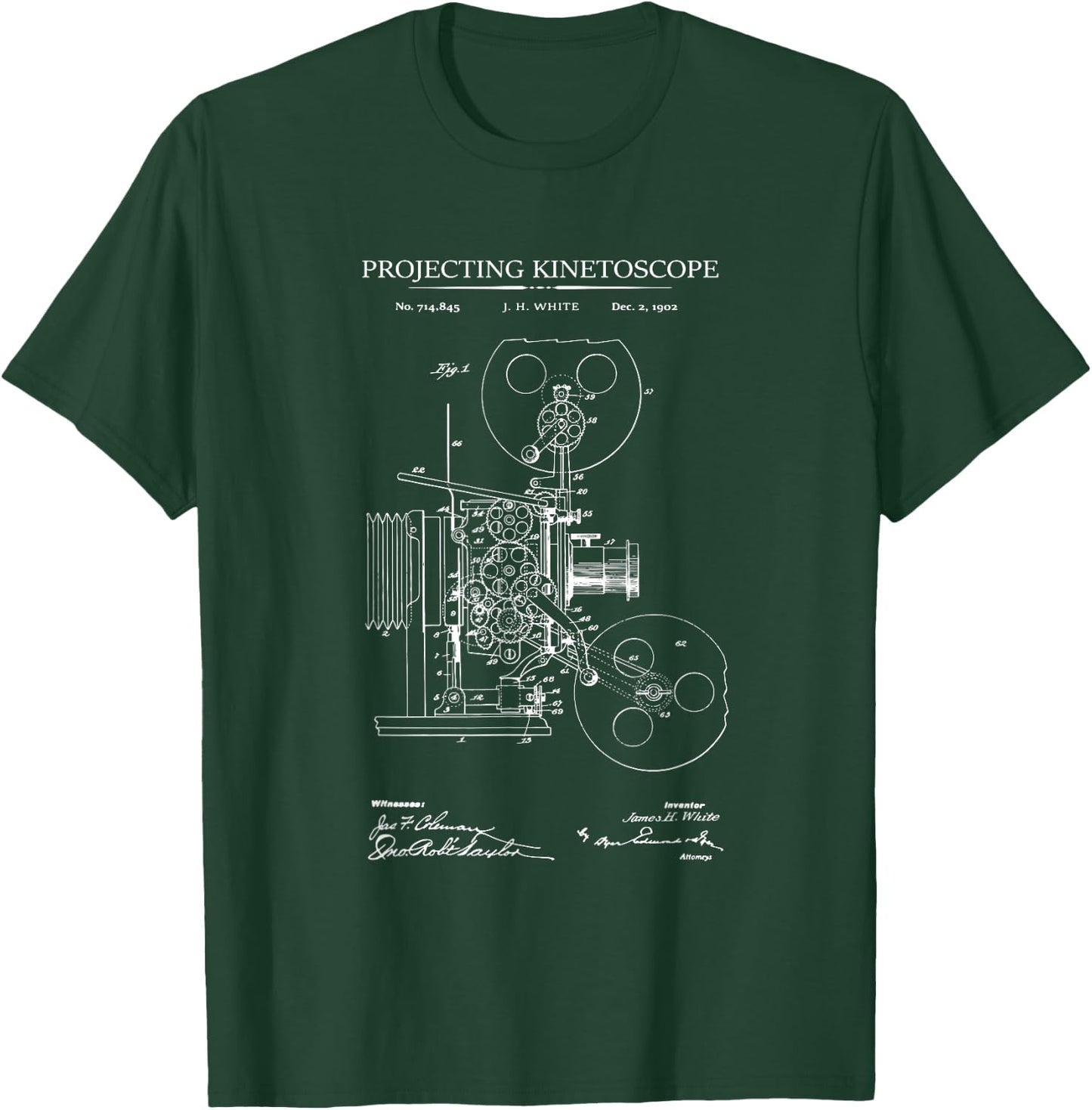 Projector patent filmmaker photography T-Shirt - T-Shirt | Forest