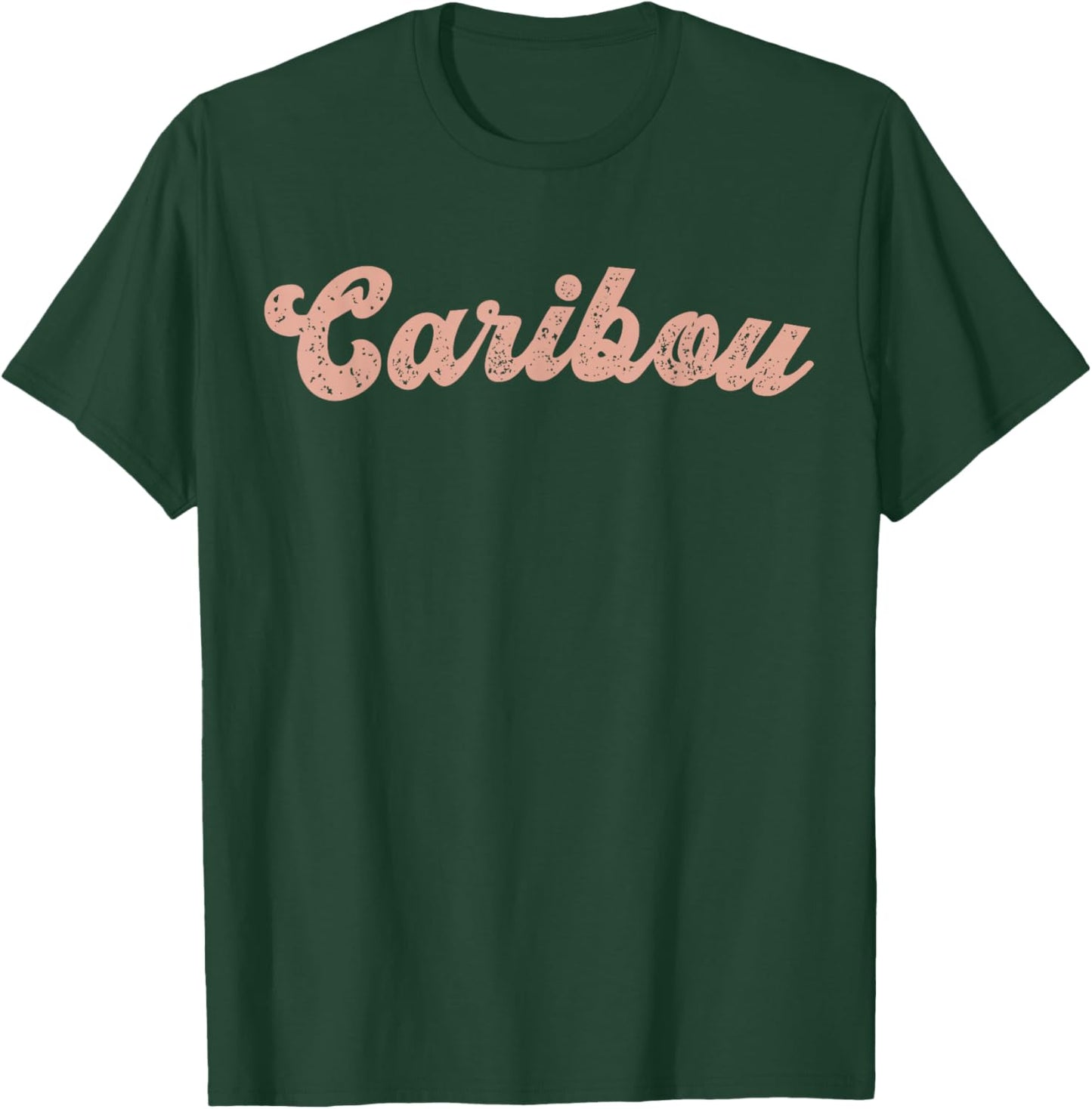 Vintage Caribou Maine Home State Souvenir Retro T-Shirt - T-Shirt | Forest