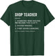 Funny Shop Teacher Definition Wood Shop Teacher Woodworking Women T-Shirt - T-Shirt | Forest