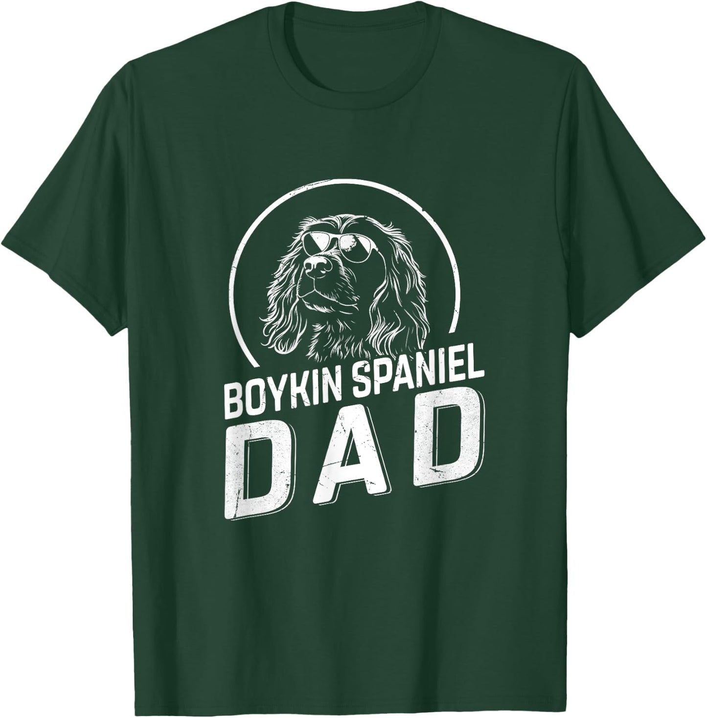 Boykin Spaniel Dad Dog Owner Gifts Men Dog Dad Father's Day T-Shirt - T-Shirt | Forest