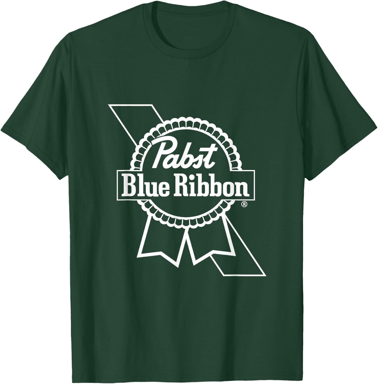 Pabst Blue Ribbon White Logo T-Shirt - T-Shirt | Forest