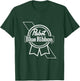 Pabst Blue Ribbon White Logo T-Shirt - T-Shirt | Forest