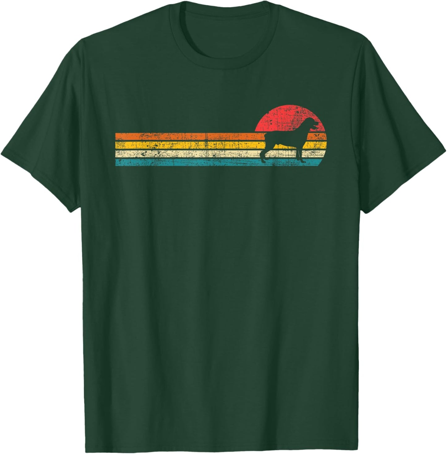 Retro Vintage Rottweiler - Dog Breeder Animal Lover Puppy T-Shirt - T-Shirt | Forest