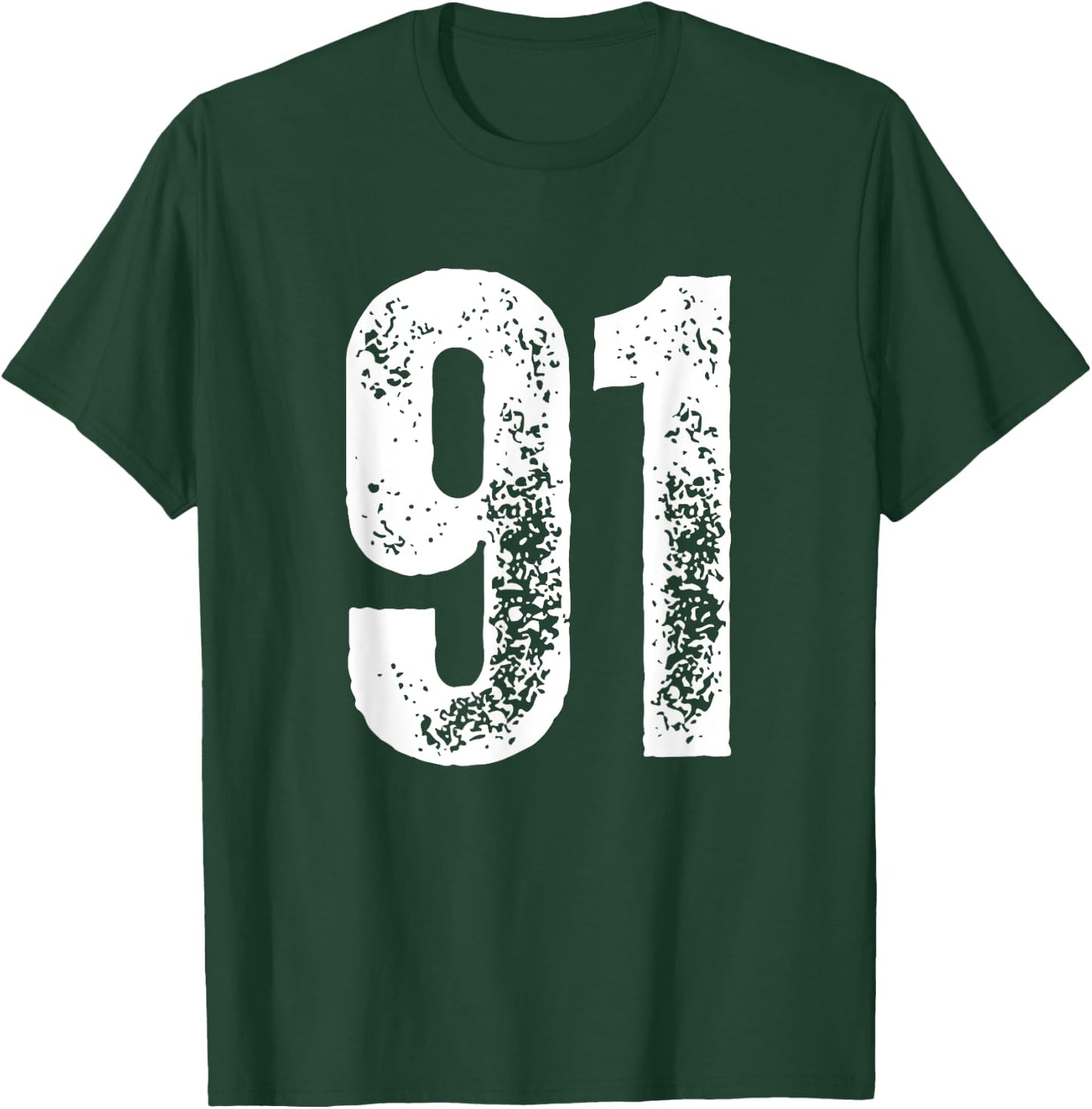 Number 91 T-Shirt - T-Shirt | Forest