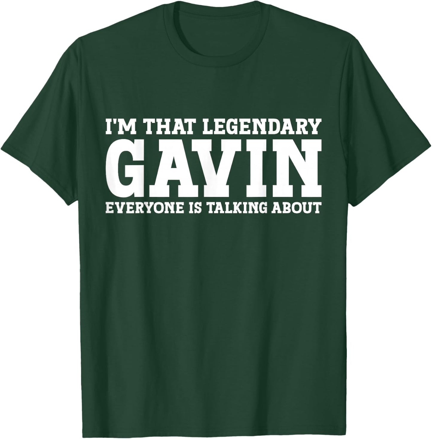 Gavin Personal Name First Name T-Shirt - T-Shirt | Forest