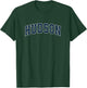 Hudson Massachusetts MA Vintage Sports Design Navy Design T-Shirt - T-Shirt | Forest