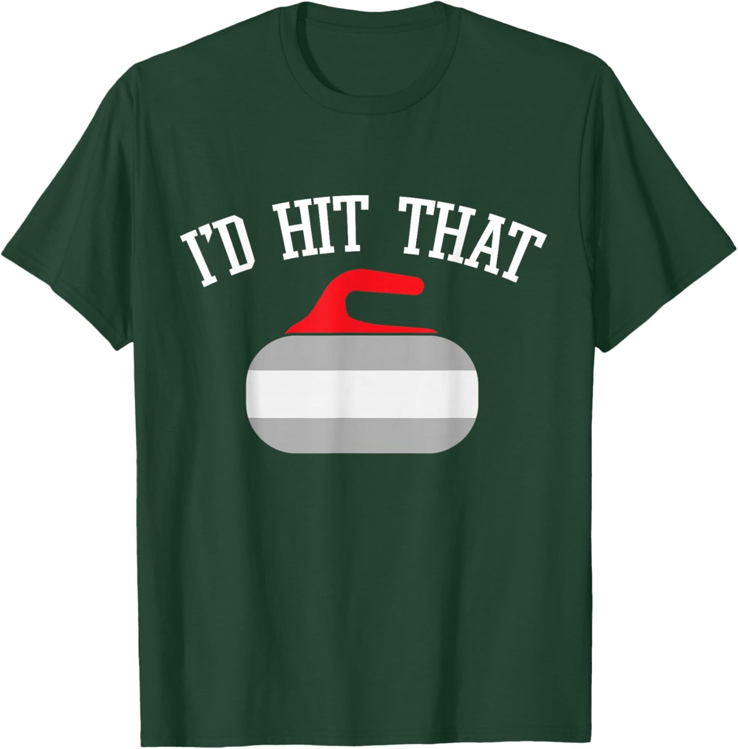 Funny Curler I Curling Stone I Curling Player T-Shirt - T-Shirt | Forest