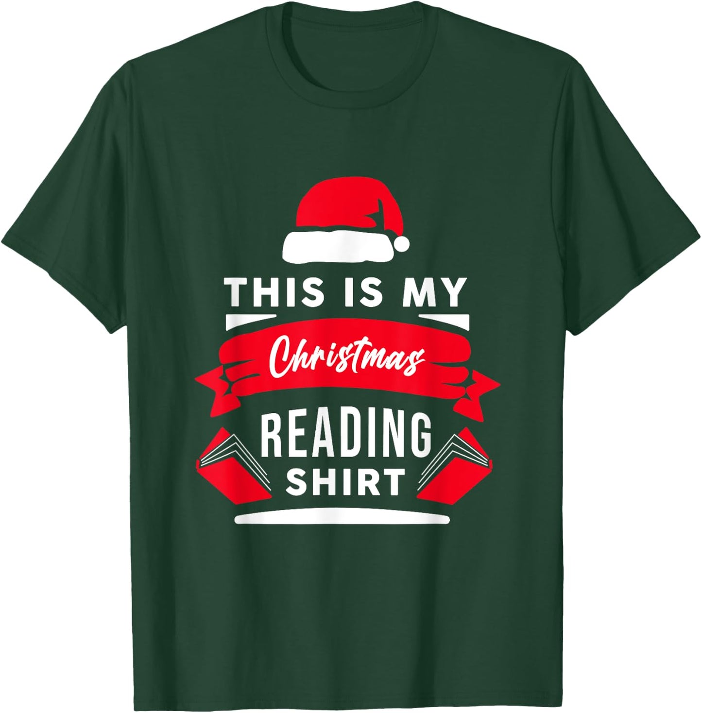 This Is My Christmas Reading Pajama Funny Book Quote T-Shirt - T-Shirt | Forest