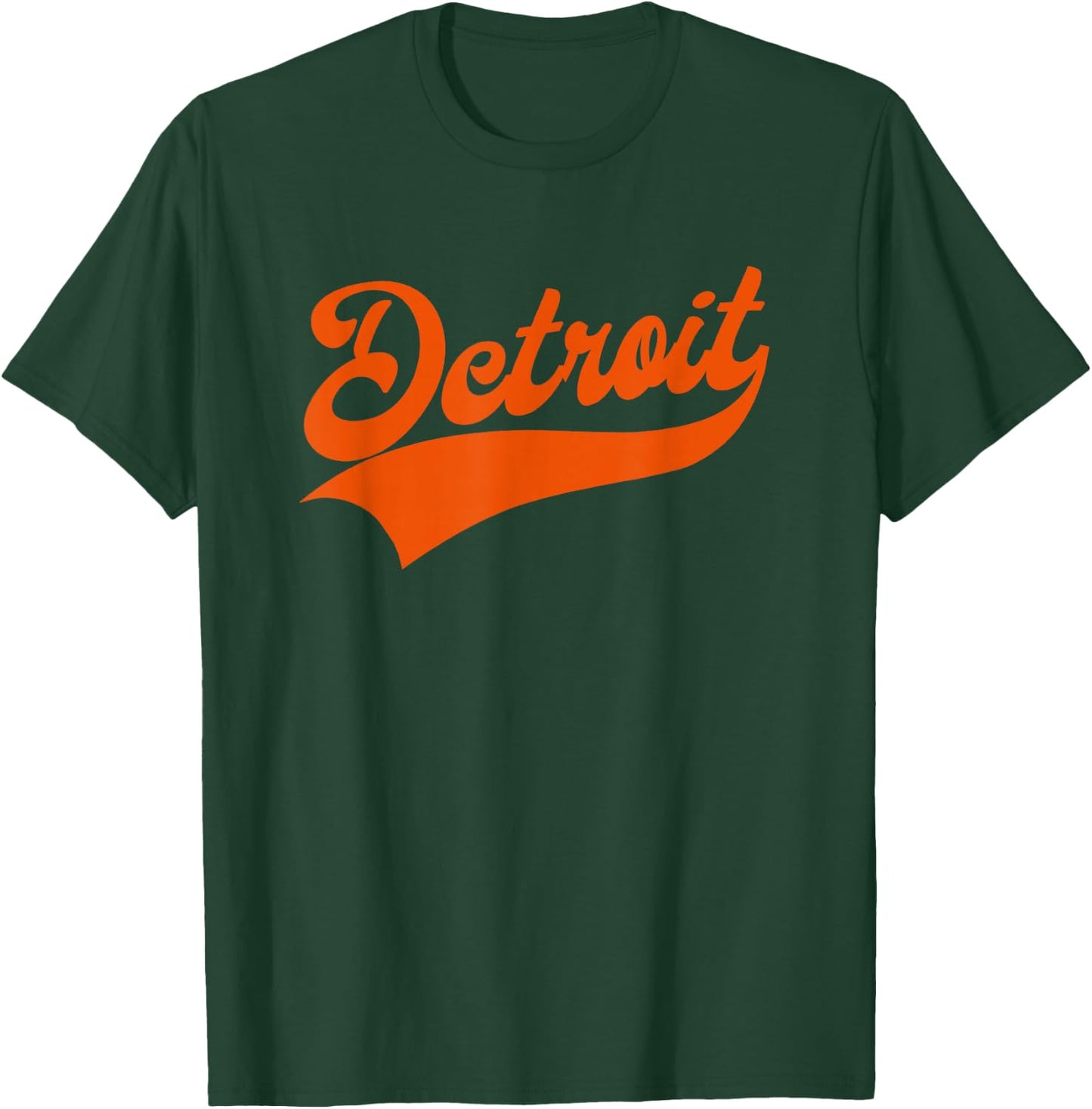 Detroit - Athletic Throwback Design - Classic T-Shirt - T-Shirt | Forest