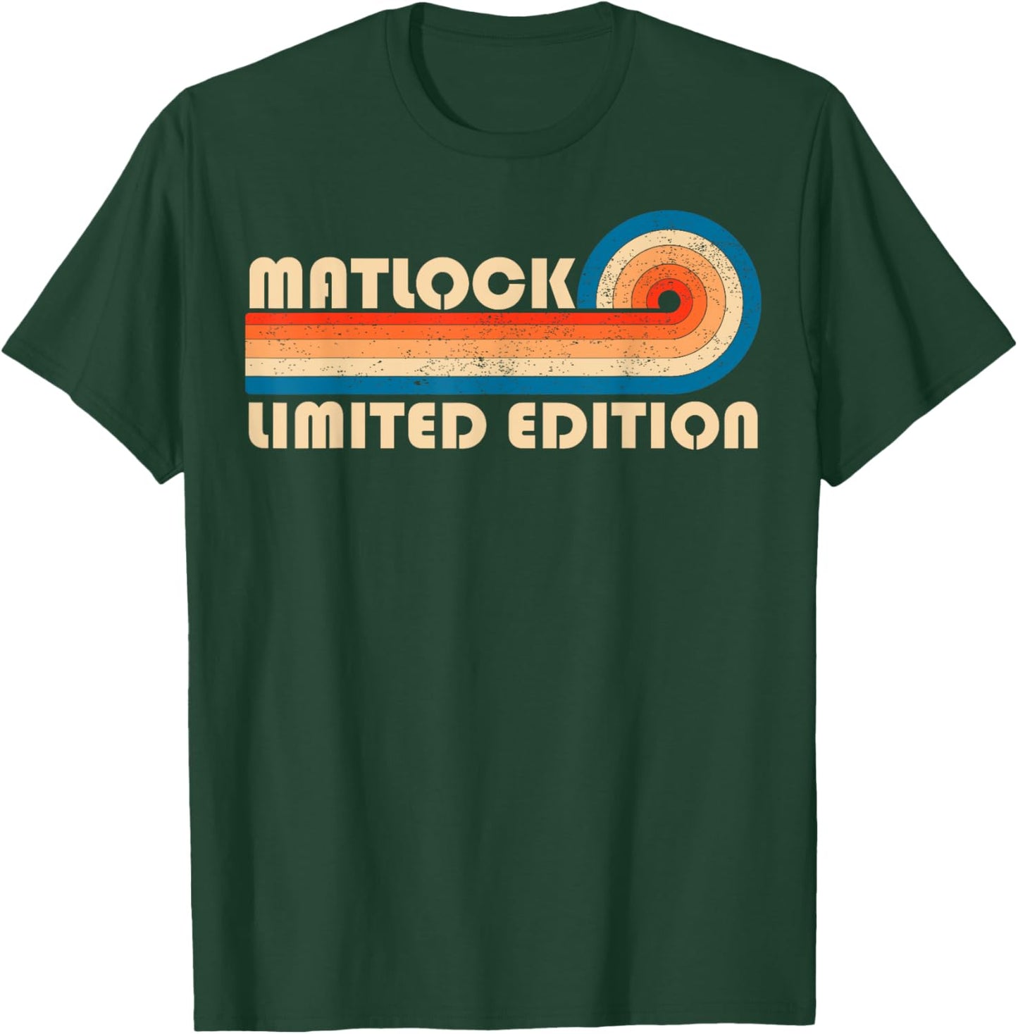 MATLOCK Surname Retro Vintage 80s 90s Birthday Reunion T-Shirt - T-Shirt | Forest