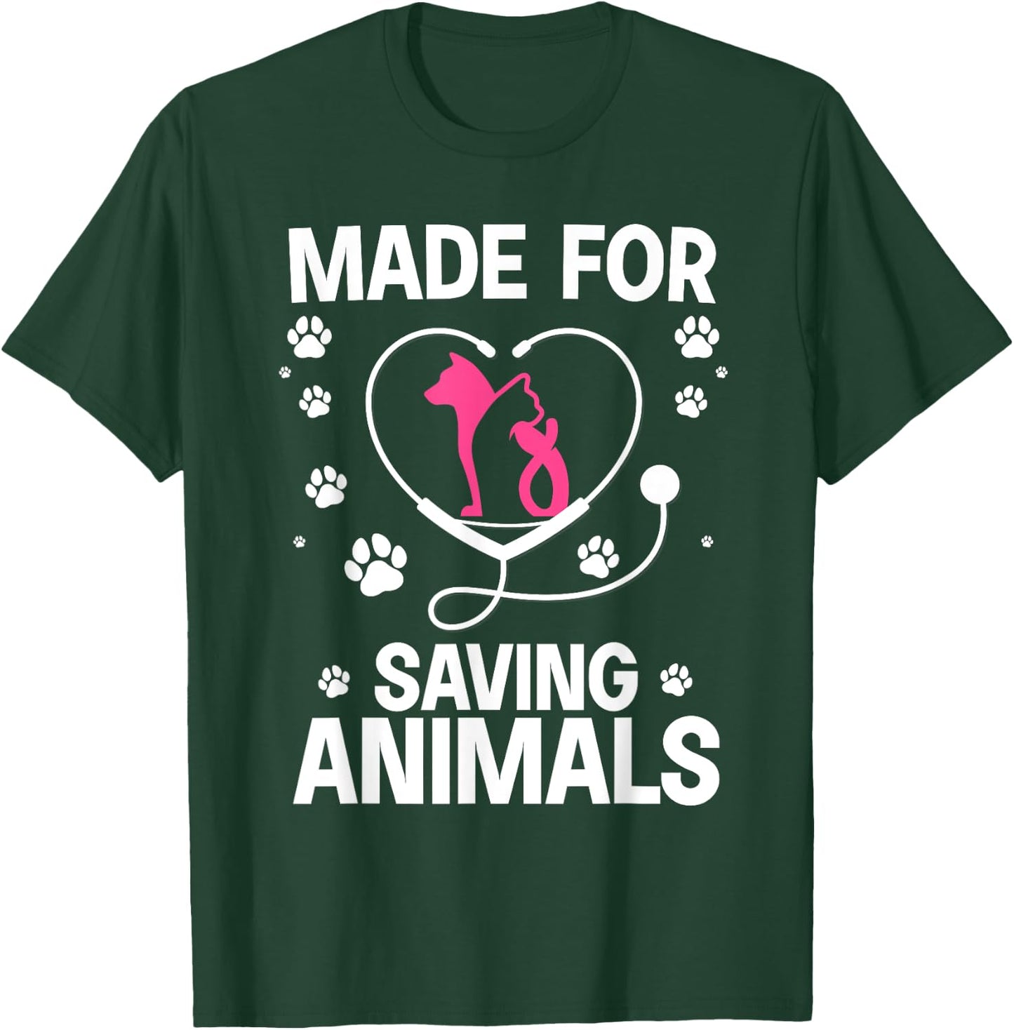 Cool Veterinarian Women Vet Assistant Technician T-Shirt - T-Shirt | Forest