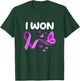 I Won! Pancreatic Cancer survivor. Butterflies version T-Shirt - T-Shirt | Forest