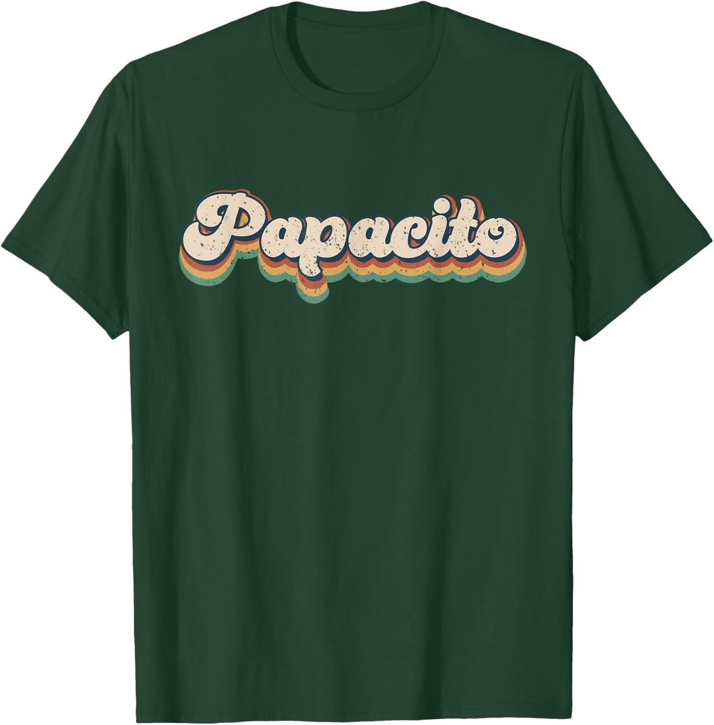 Papacito Retro Top Cute Vintage Dad T-Shirt - T-Shirt | Forest