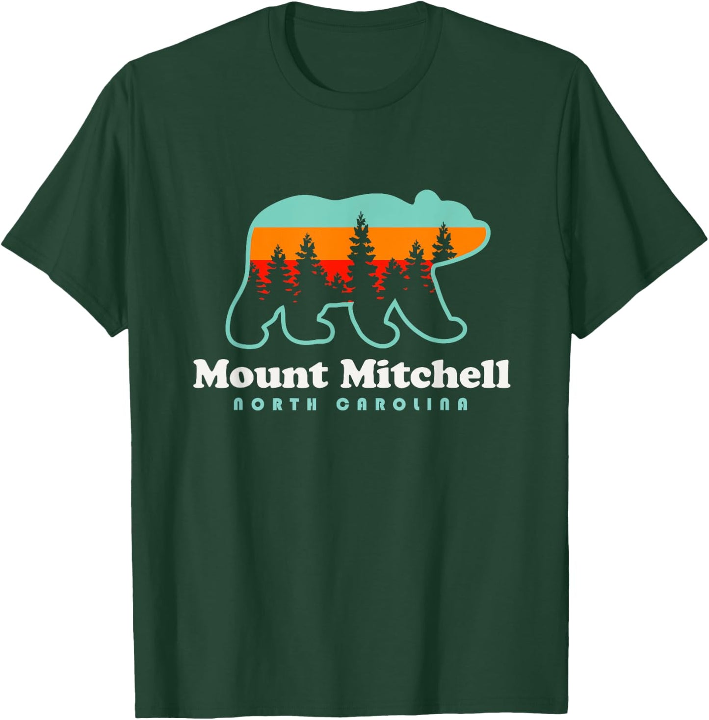Mount Mitchell Hike North Carolina Black Mountain Range T-Shirt - T-Shirt | Forest