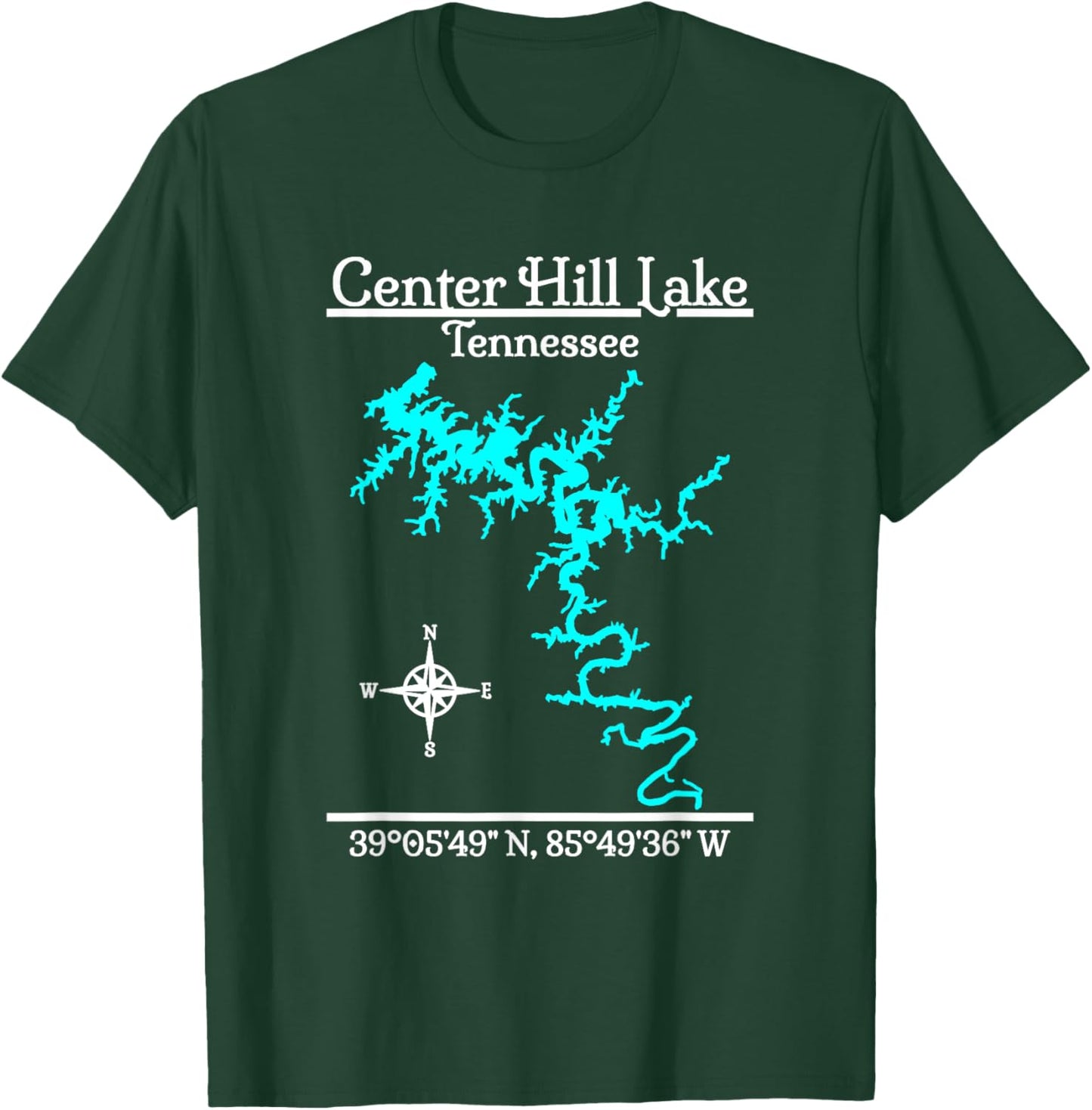 Center Hill Lake - Tennessee T-Shirt - T-Shirt | Forest