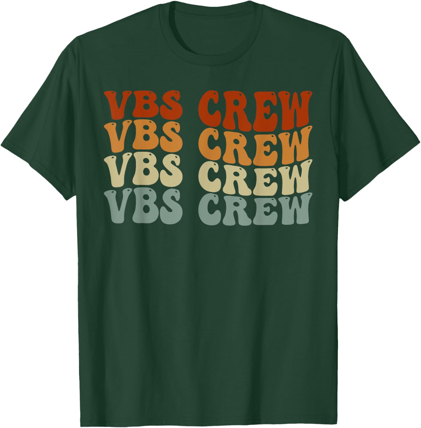 VBS Crew Vacation Bible VBS Teacher Vintage Christian School T-Shirt - T-Shirt | Forest