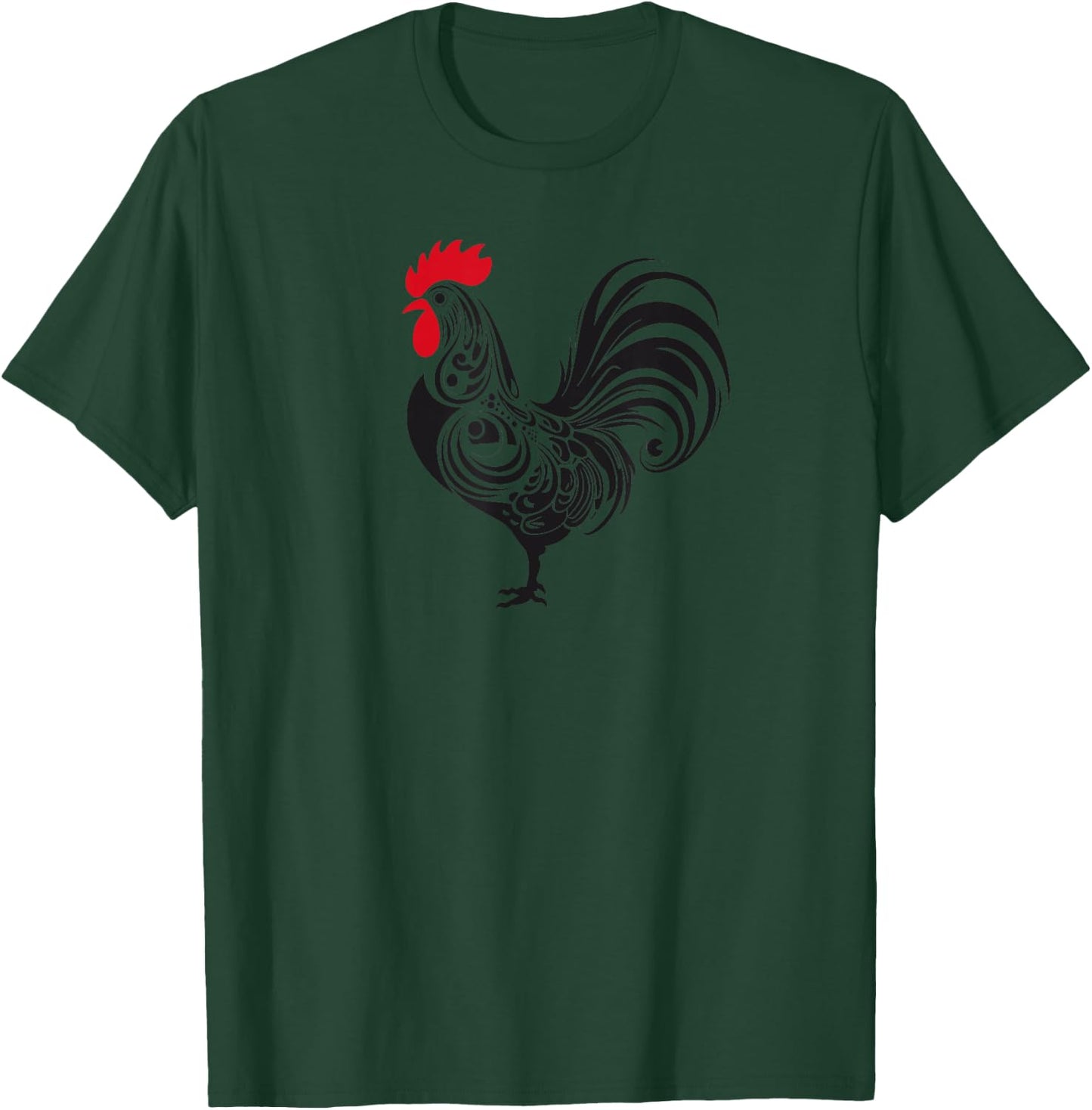 Rooster Country Farm Decor Chicken Gallo Gifts Rooster T-Shirt - T-Shirt | Forest