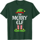 Merry Elf Family Matching Group Christmas Married T-Shirt - T-Shirt | Forest