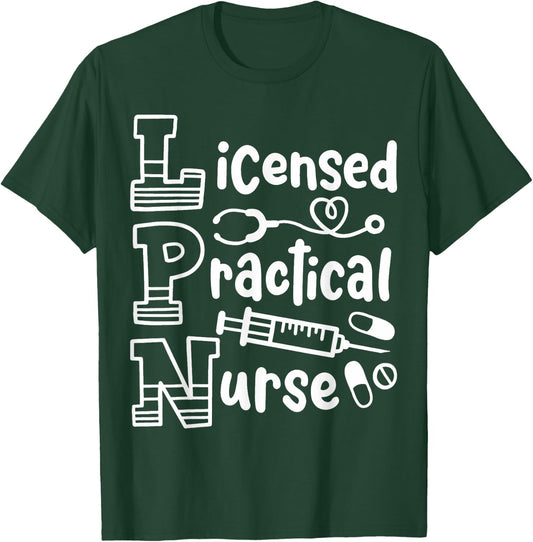LPN Licensed Practical Nurse LPN T-Shirt - T-Shirt | Forest