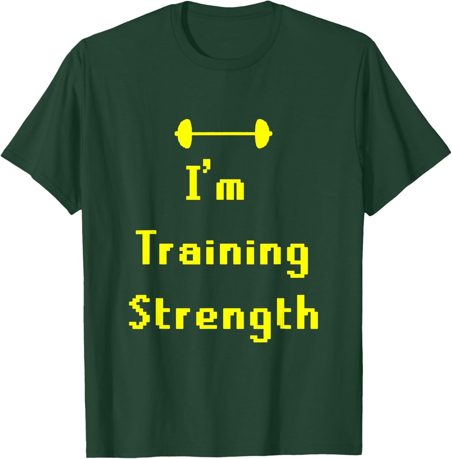 OSRS Training Strength Black Classic Fit Short Sleeve Solid -Adults Small T-Shirt - T-Shirt | Forest