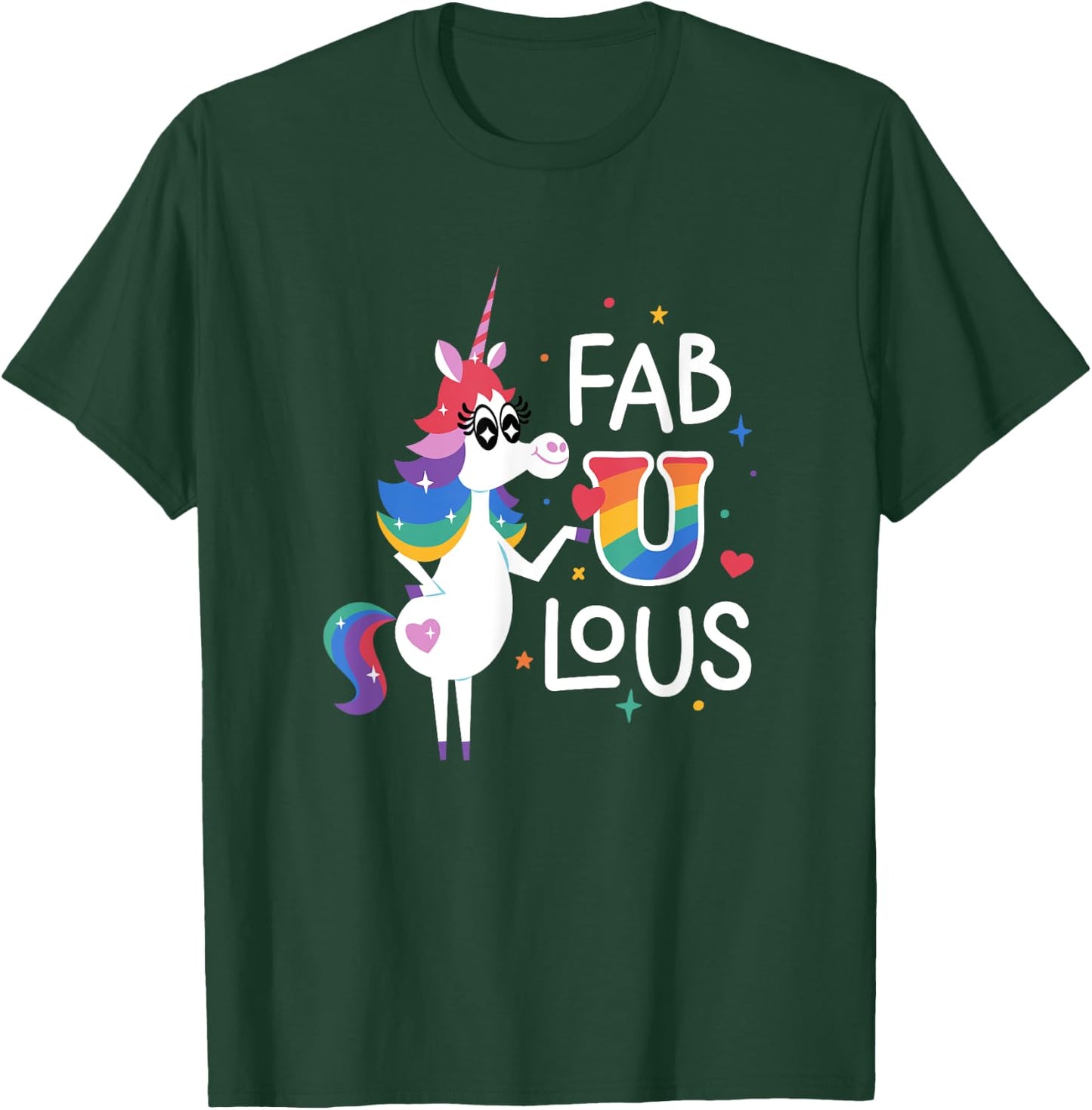 Disney Pixar Inside Out Rainbow Unicorn Fabulous T-Shirt - T-Shirt | Forest