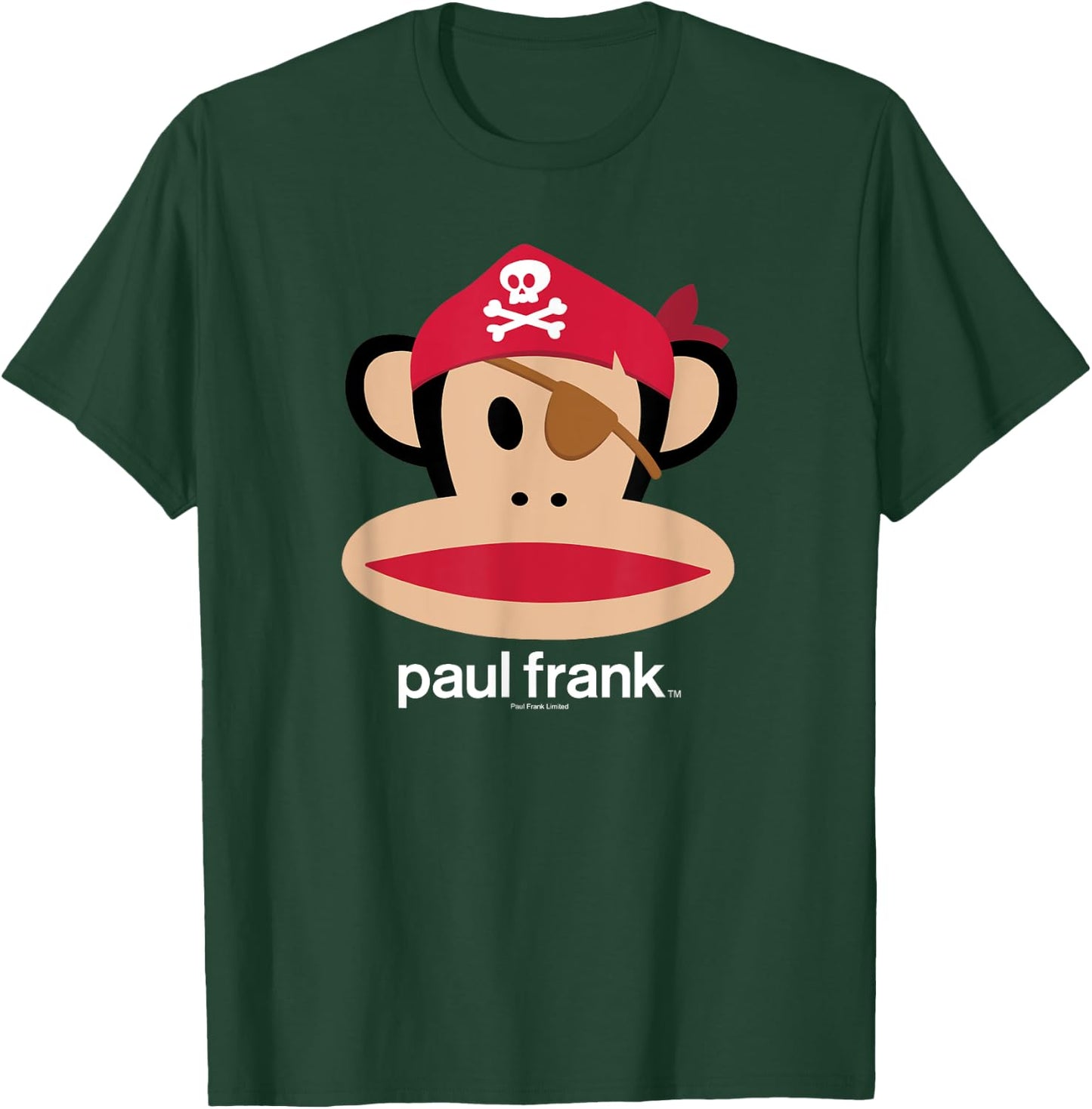 Paul Frank Halloween Julius Pirate Monkey Logo T-Shirt - T-Shirt | Forest