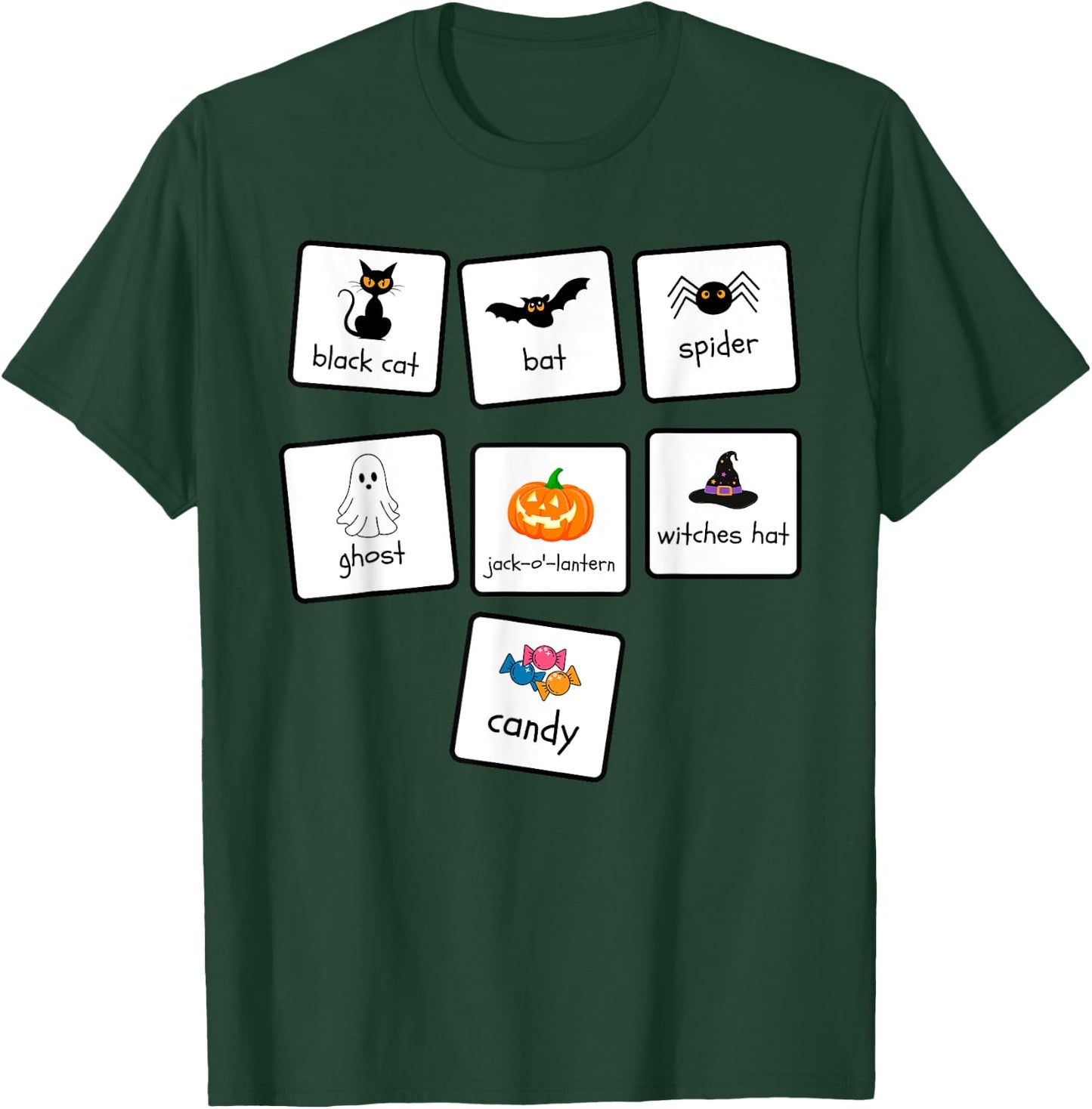 ABA Halloween Special Education Teacher Behavior Analyst AAC T-Shirt - T-Shirt | Forest