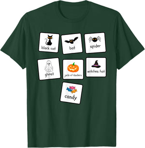 ABA Halloween Special Education Teacher Behavior Analyst AAC T-Shirt - T-Shirt | Forest