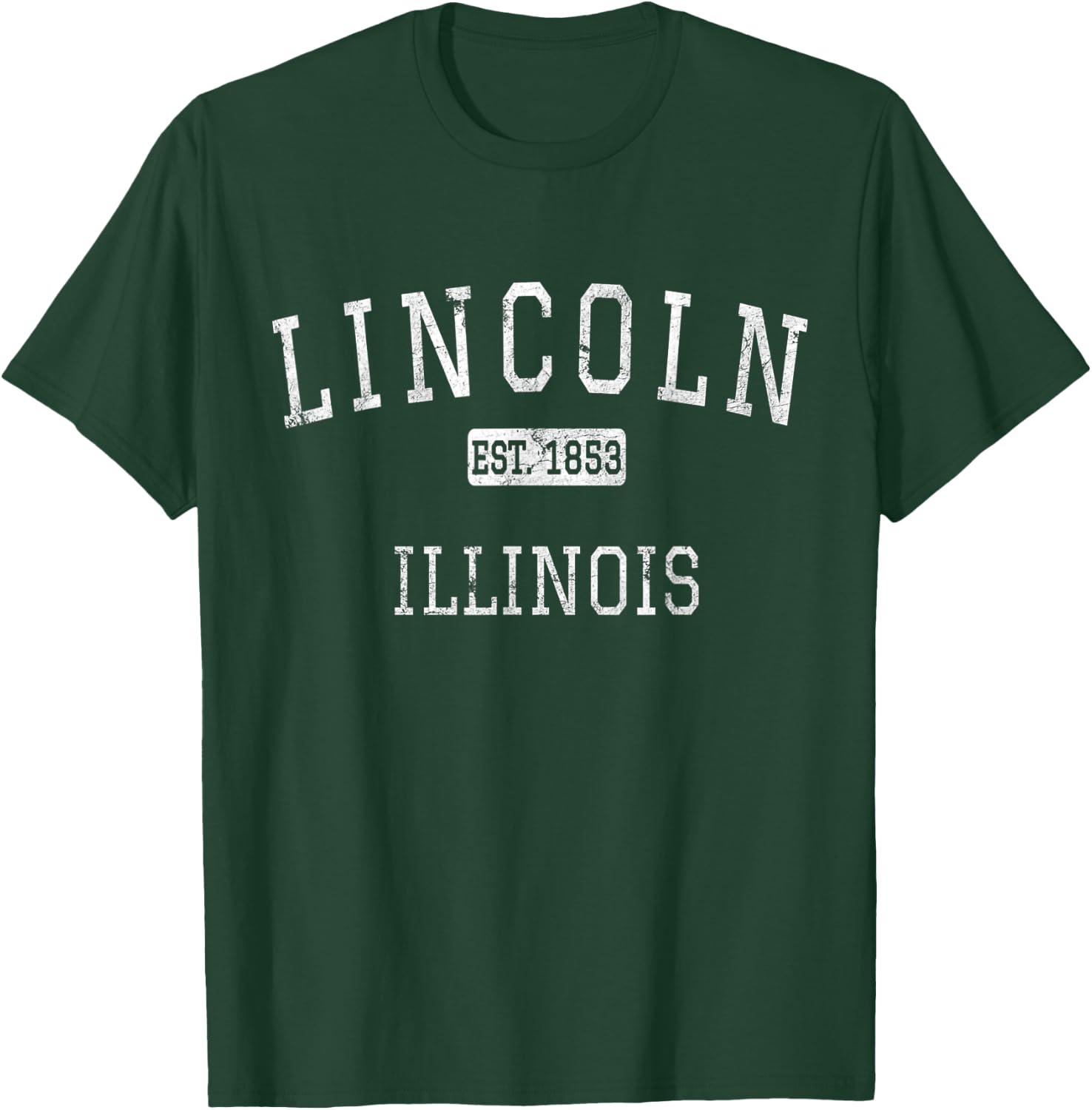Lincoln Illinois IL Vintage T-Shirt - T-Shirt | Forest