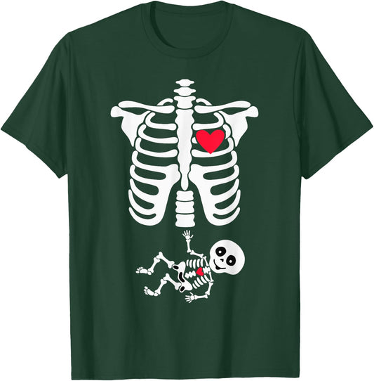 Halloween Costume for Pregnant Mom to Be Skeleton T-Shirt - T-Shirt | Forest