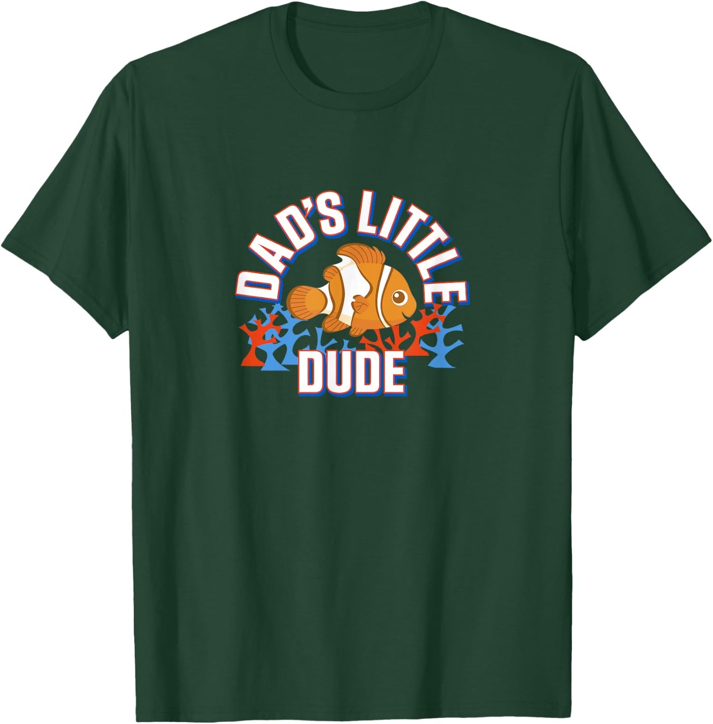 Disney Pixar Finding Nemo Father's Day Dad's Little Dude T-Shirt - T-Shirt | Forest