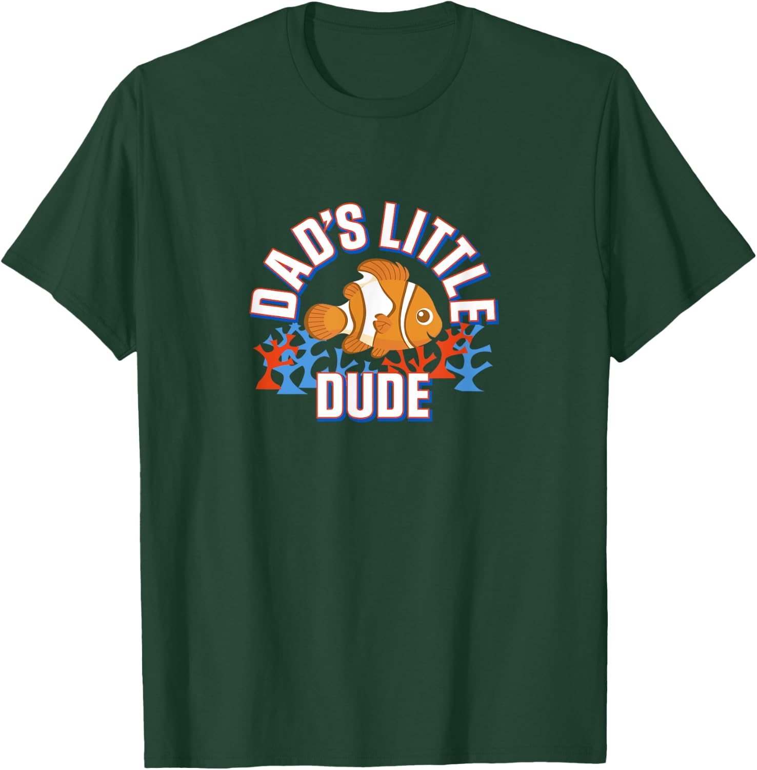Disney Pixar Finding Nemo Father's Day Dad's Little Dude T-Shirt - T-Shirt | Forest