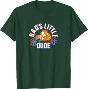 Disney Pixar Finding Nemo Father's Day Dad's Little Dude T-Shirt - T-Shirt | Forest